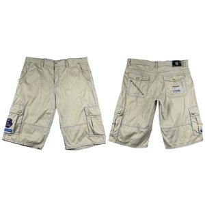 Coogi Mens Sz 42x17 Cargo Shorts Baggy Hip Hop Embroidery 90's Streetwear Biggie